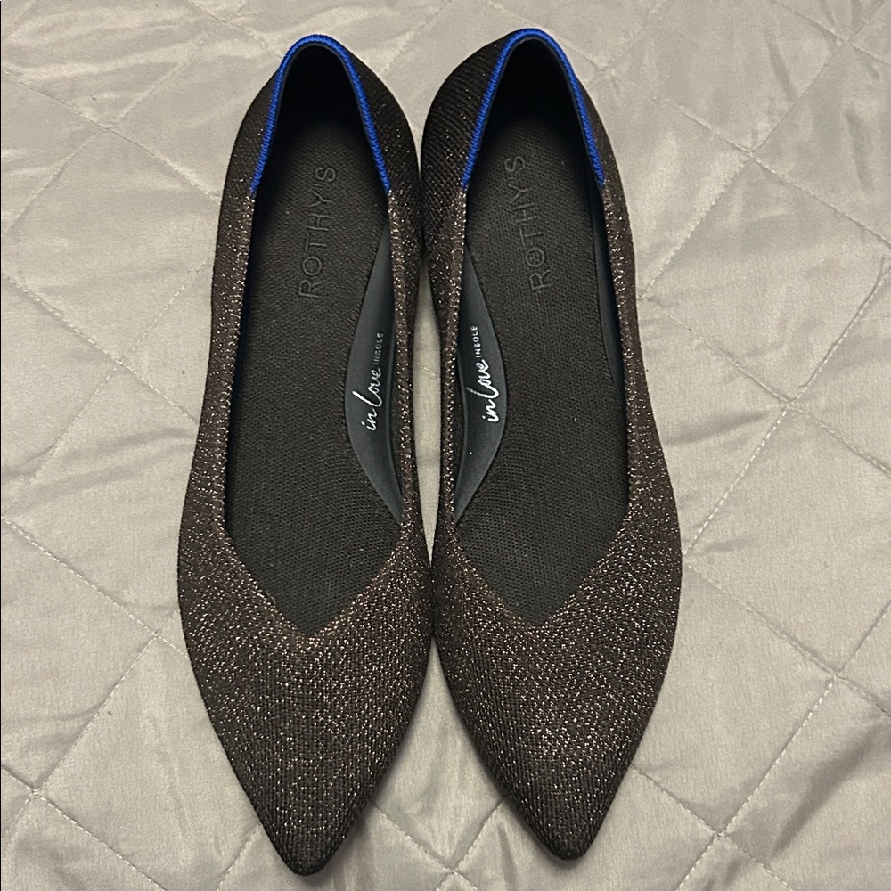 Rothy's Women's Sparkling Black Flats